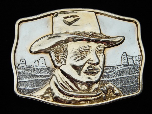 RB01124 *NOS* VINTAGE 1985 **JOHN WAYNE THE MAN OF THE GOLD WEST