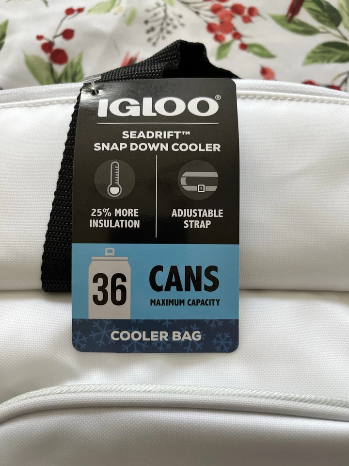 NEW Igloo MaxCold SEADRIFT SNAP DOWN Cooler Bag 36-Cans Insulated Soft Foldable - Image 2 of 4