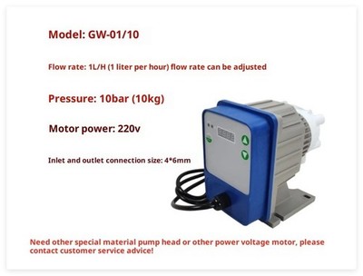 Liquid Chlorine Meterinng Dosing Pump Electric Diaphragm Pump for Aquarium Water