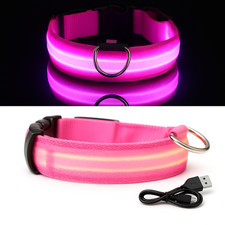 Avaner LED-Leuchthalsband Für Hunde & Katzen – USB-aufladbar, Blinkend, Verstellbar