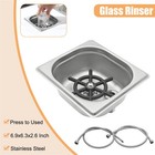 Pitcher Rinser Glass Rinser Coffee Milk Tea Cup Washer Kitchen Bar Cleaner Sink