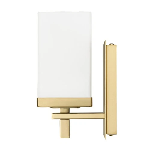 Golden Lighting DDDD-BA1 Maddox 8" Tall Bathroom Sconce - Brushed Champagne - Picture 5 of 11