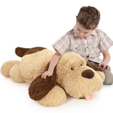40 Inch Giant Dog Stuffed Animals, Fluffy Large Stuffed Dog Plush, Big Puppy ...