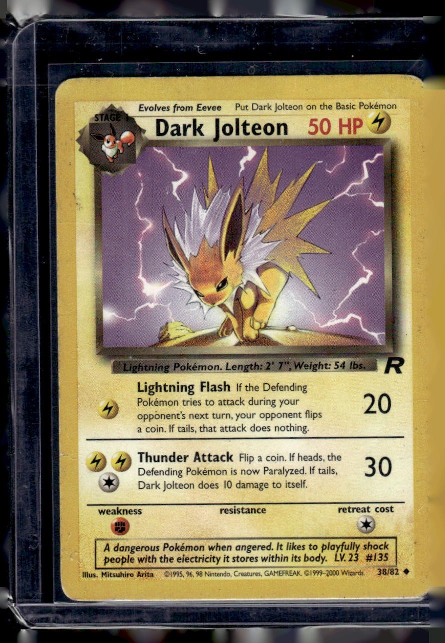 Pokemon TCG Dark Jolteon Team Rocket Set 38/82