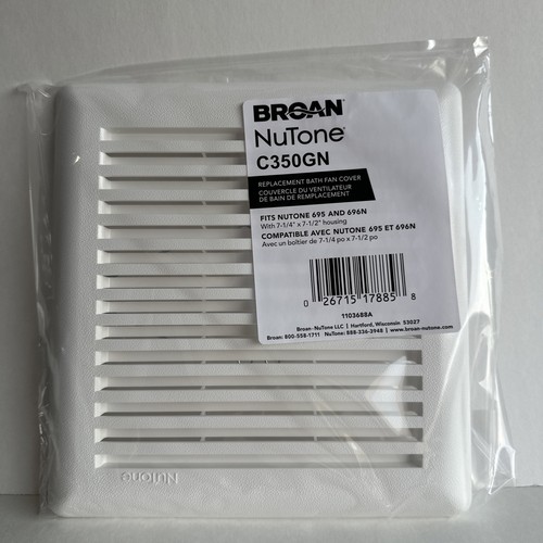 Broan C350GN Grille Replacement for NuTone 695 and 696N Ventilation Fan