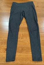 Lunya Gray Supima Cotton Blend Elastic Waist Restore Pocket Leggings Pants Sz XS