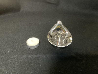 Georg Jensen ''Lilia'' Votive Candle Holder Polished Stainless