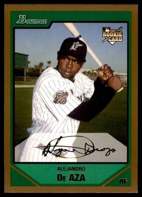 2007 Bowman Draft Picks & Prospects Gold Alejandro De Aza Rookie Florida Marlins