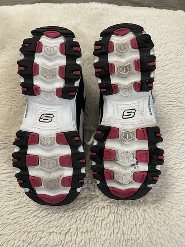 Skechers D'Lites Air Cooled Memory Foam Black/White/Pink Women's 5.5 - Picture 7 of 7