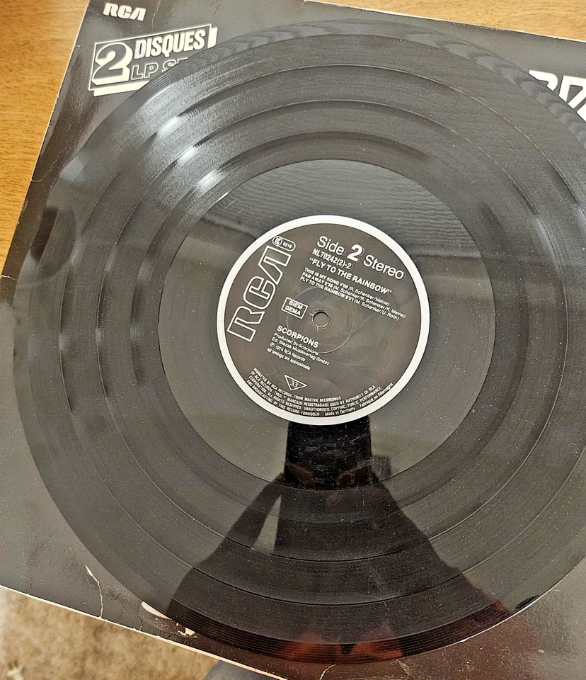 SCORPIONS ~Rare 1983 France Press IN TRANCE/FLY TO THE RAINBOW 2Disques - Jacket - Image 4 of 4