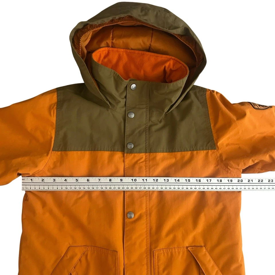 Burton Fray Jacket DryRide Boys Ski Snowboard XL Size 18 Hooded Orange Pockets - Image 3 of 4