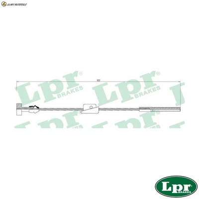 SEILZUG FESTSTELLBREMSE C0247B FÜR MAZDA 121/III SOHO DEMIO FORD FIESTA/IV/Mk - Bild 1 von 4