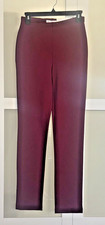 Liz Claiborne Alexis NoGap mid rise Stretch Pants Burgundy Pants XS
