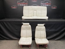 1987 Cadillac Eldorado Set Of Front Rear White Pearl Leather Seats