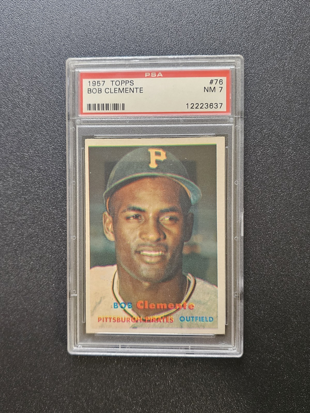 1957 TOPPS #76 BOB CLEMENTE PSA 7
