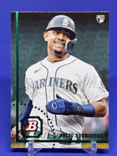 Julio Rodriguez 2022 Bowman Heritage #7 Photo Image Variation SP Rookie RC - Picture 1 of 2