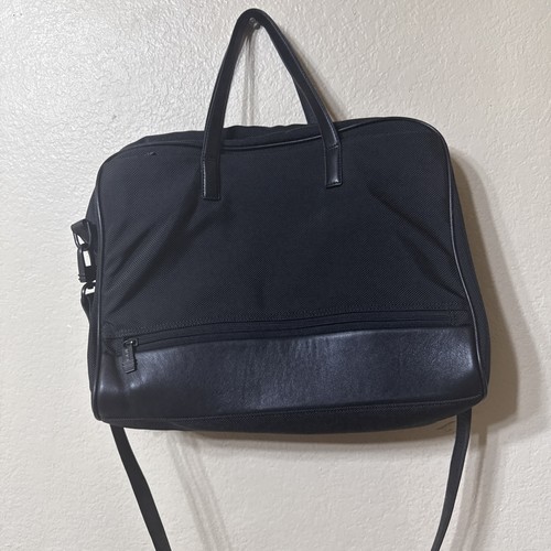 TUMI Canvas Luggage Travel Bag w/ Inner Compartments Strap & Handles 
