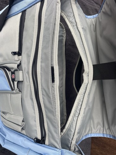 Victorinox Messenger Laptop Briefcase Swiss Army Shoulder Bag Strap Baby Blue - Picture 8 of 12