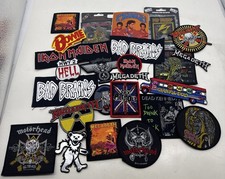 26 lot Rock And Roll Mix Sew / Iron on Patches Vintage Embroidered L1 