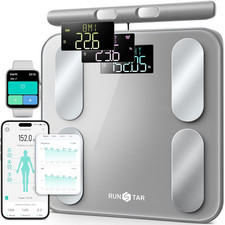 Digital Bathroom Scale for Body Weight, Body Fat, BMI 28 Measurements, Innovativ
