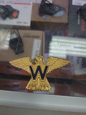 Vintage WACKENHUT Security Gaurd Company Wings Badge For Hat