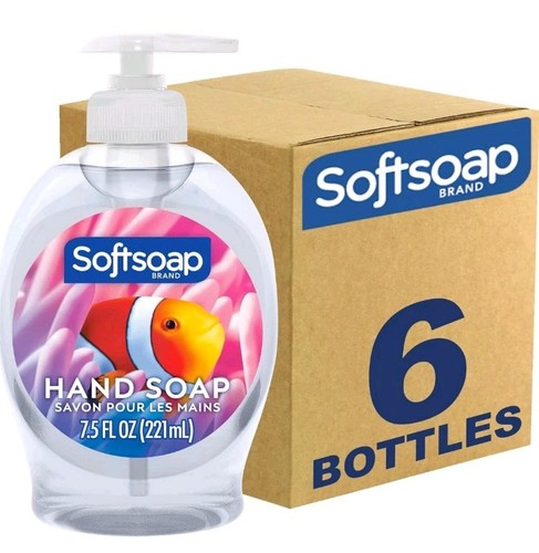 Softsoap Liquid Hand Soap, Aquarium Series - 7.5 Fl Oz (Pack of 6)