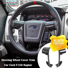 Car Steering Wheel Moulding Trim Panel Cover kit For Ford Raptor F150 2009-2014
