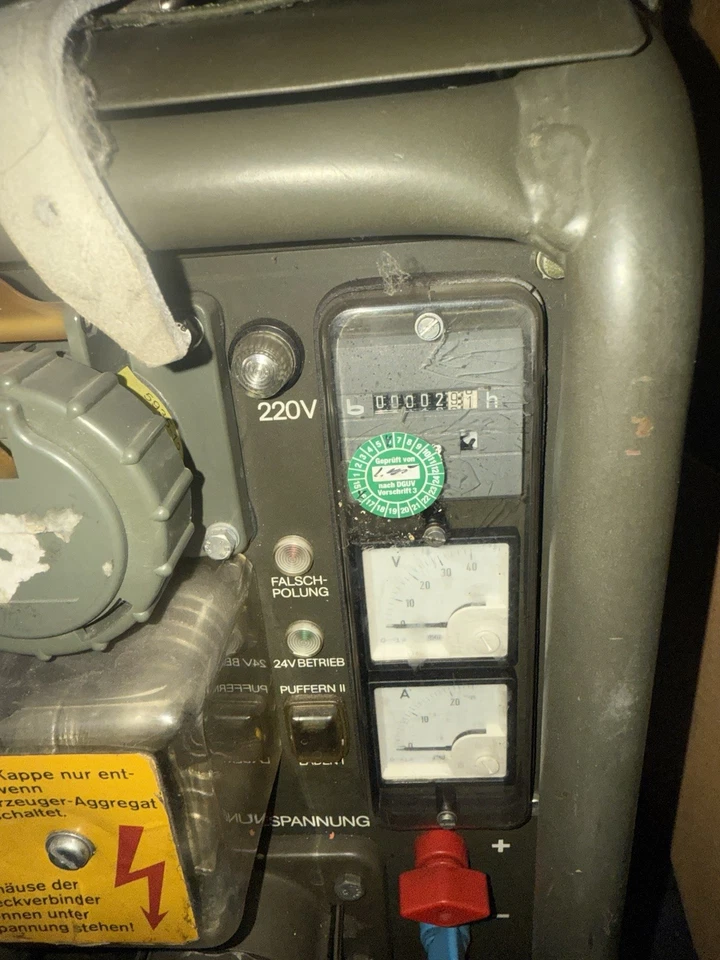 Stromaggregat BW Bundeswehr Eisemann/Bosch 1,2 kW – 220V Stromerzeuger - Bild 2 von 4