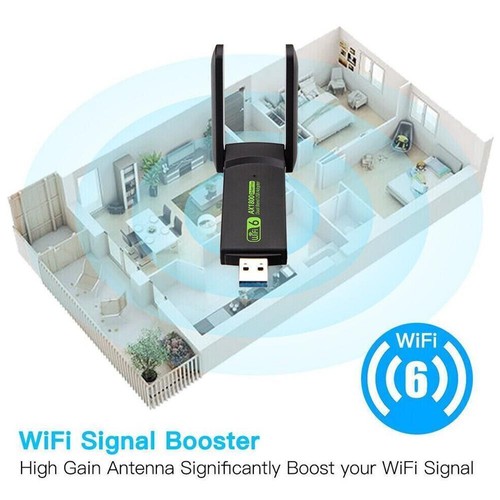 USB 3.0 WIFI Adapter 1300mbps Wireless Dongle Dual Dual 2.4G/5G Antenna- - Picture 7 of 15