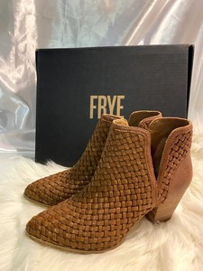 frye reed woven bootie