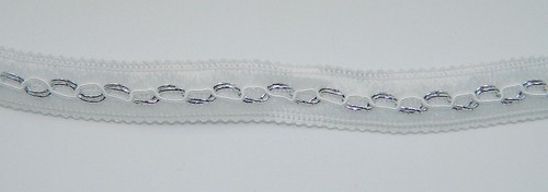 Borde de posamento de 10 m/borde de Lurex 14 mm cinta de joyería/borde decorativo - Imagen 3 de 5