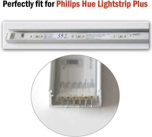 LED Aluminum Channel Wide, Aluminum Profile 10-Pack with Complete Mounting Acces - Picture 4 of 12