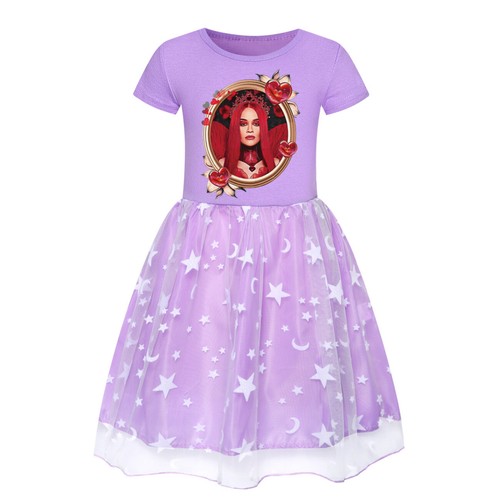Descendants4 4-10-year-old Girl's Skirt T-shirt Star Rainbow Lace Skirt Dress - Bild 6 von 24