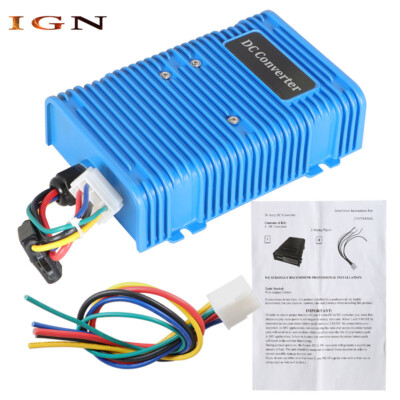 For E-Z-GO Club Car Yamaha Golf Cart reducer 30 AMP 36V/48V To 12 V DC Converter