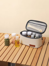 Camping Spice Container Set – 9PC Travel Seasoning Bottles with Pouch | Compact