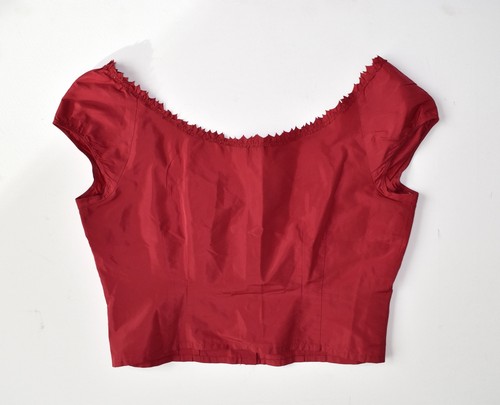 ALBERTA FERRETTI amazing 90s vintage top like new sz M 42 red bustier style - Bild 4 von 11