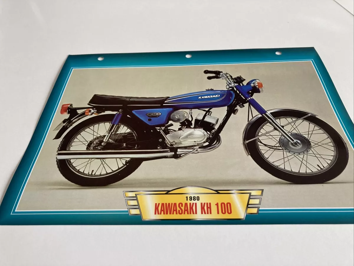 Kawasaki KH100 1980 100 Kh Form Card Motorbike Passion Collection