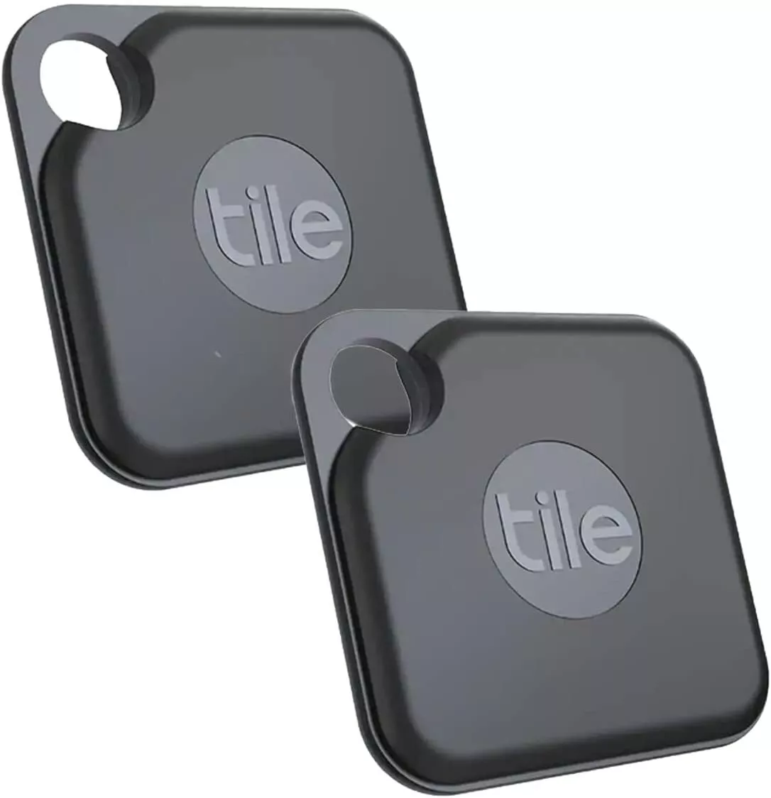 Tile Pro (2020) 2-Pack - High Performance Bluetooth Tracker, Keys Finder &  More