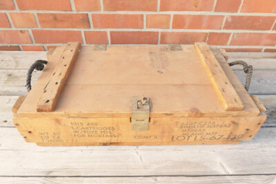 #1 US Ammunition Wooden Box Ammunition for Smoke Cannon Holz Kiste