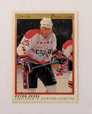 1989 1990 Peter Zezel O-Pee-Chee Premium #131 Washington Capitals Hockey Card