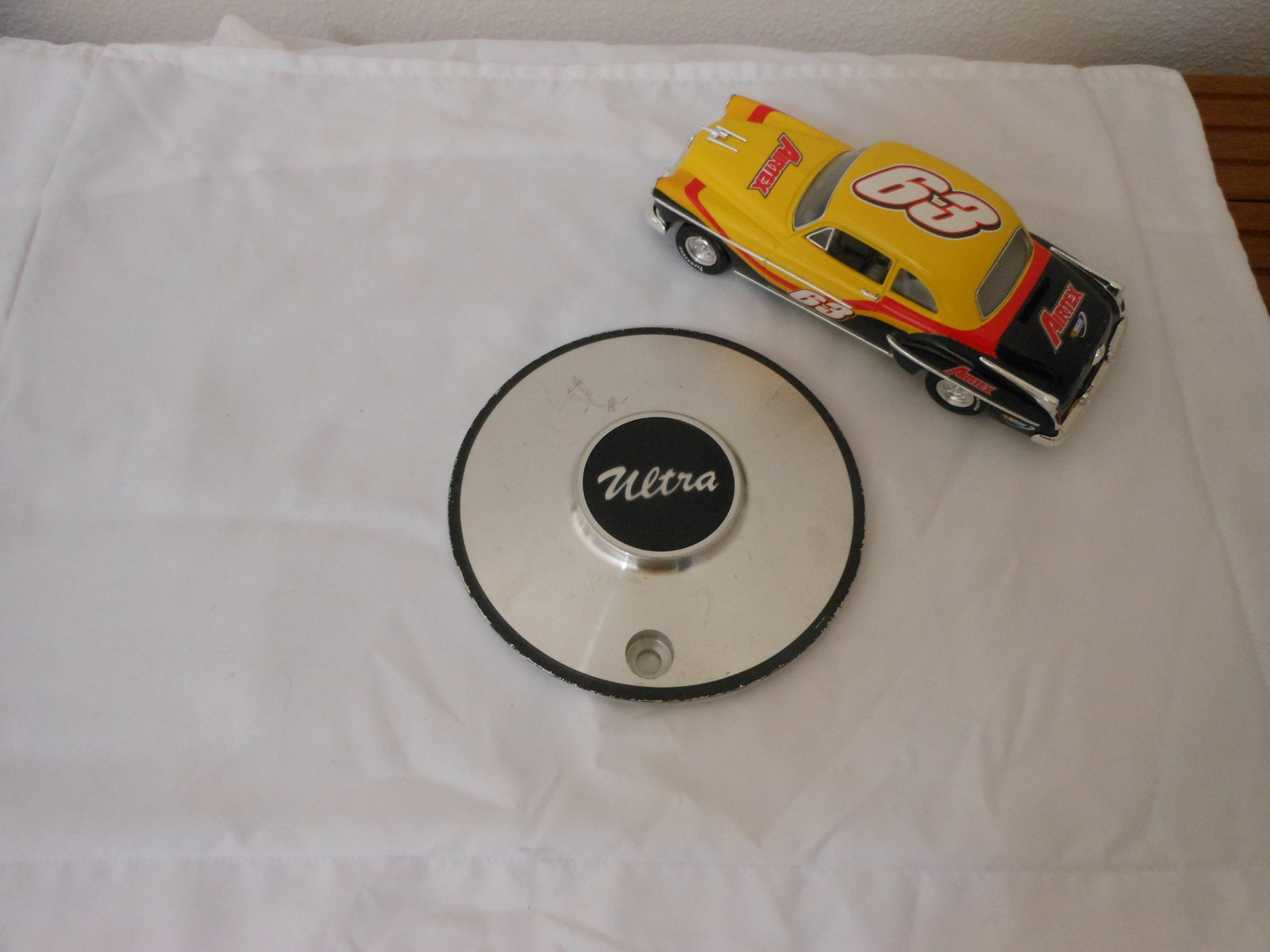 Tapa central de rueda ULTRA personalizada acabado de aluminio mecanizado # 8433