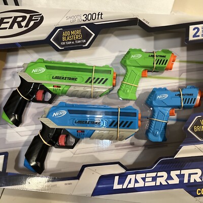 NERF Laser Strike 4 Player Combo Tag Pack Indoor Outdoor Game 300