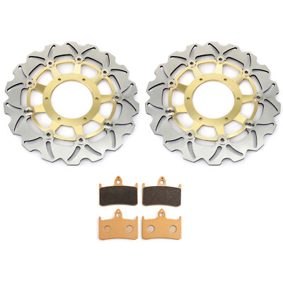 Stainless Steel Front Brake Rotors Pads CB900F 919 HORNET (2002-2007) For Honda