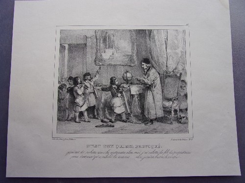 LITHOGRAPHIE " C'EST EUX QUI M'A PROVOQUE " 1860 - Picture 2 of 2
