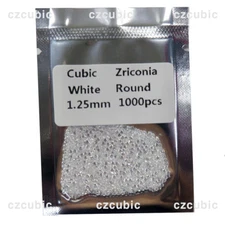 1000 PCS ROUND CUBIC ZIRCONIA/CZ STONES GREAT QUALITY 0.70 -3.00 MM SHIP IN US 1