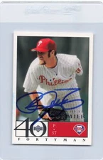 2003 UD 40 Man #665 Rheal Cormier Phillies Signed Auto *K4113