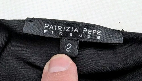Patrizia Pepe Top Wickel-Design schwarz schulterfrei Glamour Damen US Gr. 2 NEU - Bild 3 von 14