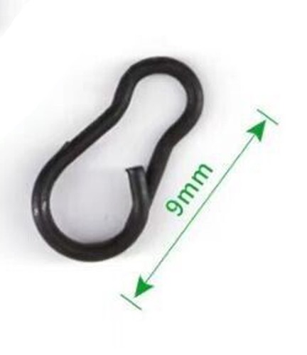 9 mm Schnellwechsel Mehrere Clips Karpfen drehbar Glieder grob klein Karpfenendtackle - Bild 1 von 3