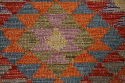 Dual-Sided Kilim Kelim Runner Rugs Flatweave Wool Carpet 6' 6'' X 2' 1'' - Picture 6 of 10