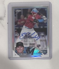 JJ BLEDAY 2023 Topps Chrome REFRACTOR ROOKIE CARD AUTO /499 #RA-JJB MARLINS